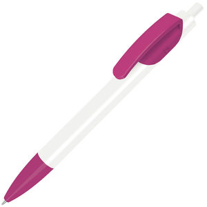 TRIS, ручка шариковая, розовый/белый, пластик