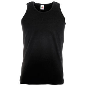 Майка мужская "Athletic Vest", черный, 100% хлопок, 160 г/м2