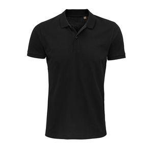 Рубашка поло мужская PLANET MEN, черный, S, 100% органический хлопок, 170 г/м2