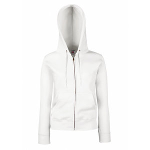 Толстовка "Lady-Fit Hooded Sweat Jacket", белый, 75% х/б, 25% п/э, 280 г/м2