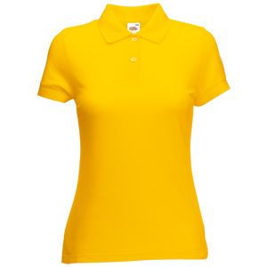 Поло "Lady-Fit 65/35 Polo", солнечно-желтый, 65% п/э, 35% х/б, 180 г/м2