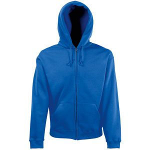 Толстовка "Zip Through Hooded Sweat", ярко-синий, 70% х/б, 30% п/э, 280 г/м2