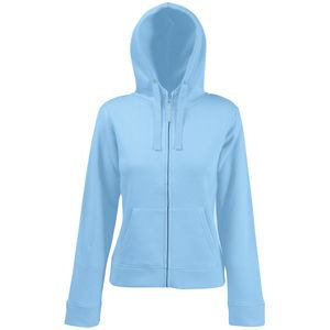 Толстовка "Lady-Fit Hooded Sweat Jacket", небесно-голубой, 75% х/б, 25% п/э, 280 г/м2