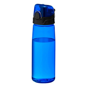 Бутылка для воды FLASK, 800 мл; 25,2х7,7см, синий, пластик rPET