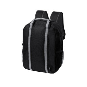 Рюкзак FABAX, черный, 38 x 28 x 12  см, 100% переработанный полиэстер 600D