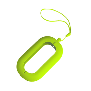 Обложка с ланъярдом к зарядному устройству "Seashell-2", светло-зеленый,силикон