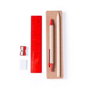 Набор GABON  из 5 предметов в картонной коробке, красный, 4.5*17.7*1.5 см