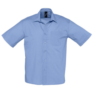 Рубашка"Bristol", васильковый, 65% полиэстер, 35% хлопок, 105г/м2