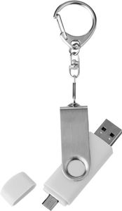 Флешка Double Twist 16 Гб белая