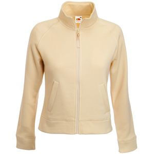Толстовка "Lady-Fit Sweat Jacket", цвет слоновой кости, 75% х/б, 25% п/э, 280 г/м2