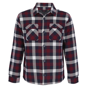 Куртка рубашка мужская NOAH, бордо, M/L(1),100%хлопок,180 г/м2; подкладка и утеплитель:100%полиэстер