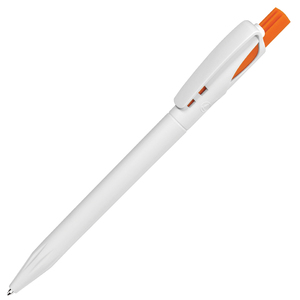 TWIN, ручка шариковая, оранжевый/белый, пластик