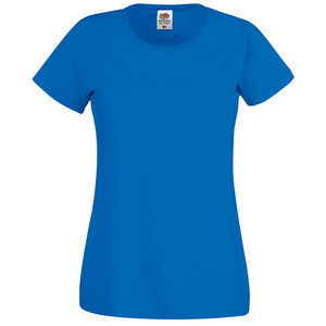Футболка женская "Original T", ярко-синий, 100% хлопок, 145 г/м2