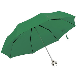 Зонт складной FOOTBALL, механический, зеленый