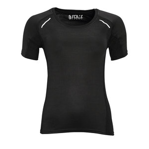 Футболка для бега "Sydney women", черный, 92% хлопок, 8% эластан, 180 г/м2