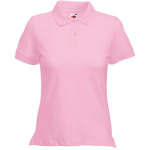 Поло "Lady-Fit Polo", светло-розовый, 97% х/б, 3% эластан, 220 г/м2