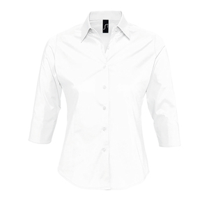 Рубашка женская "Effect", белый, 97% х/б, 3% п/э, 140г/м2