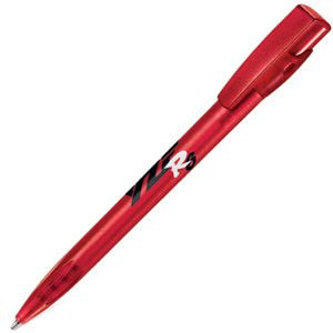 KIKI FROST, ручка шариковая, фростированный красный, пластик