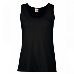 Майка женская "Lady-Fit VaMueweight Vest", черный, 100% хлопок, 160 г/м2