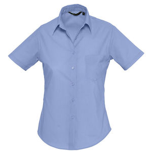 Рубашка"Escape", васильковый, 65% полиэстер, 35% хлопок, 105г/м2