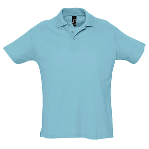 Рубашка поло мужская SUMMER II, бирюзовый, XS, 100% хлопок, 170 г/м2