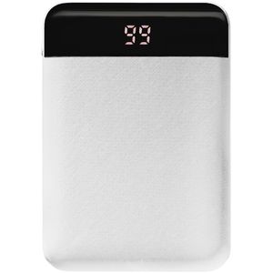 Внешний аккумулятор Uniscend Full Feel 10000 mAh с индикатором заряда, белый