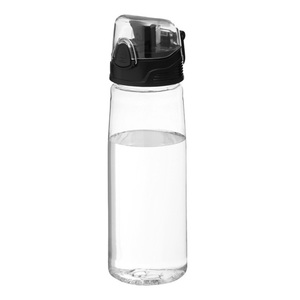 Бутылка для воды FLASK, 800 мл; 25,2х7,7см, прозрачный, пластик rPET