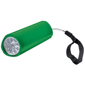 Фонарь треугольный (9 LED); зеленый; 9,7х3 см; металл
