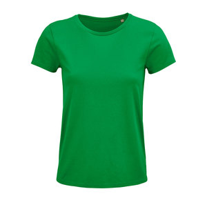 Футболка женская "CRUSADER WOMEN", ярко-зеленый, S, 100% органический хлопок, 150 г/м2