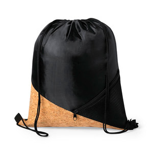 Рюкзак "Flicken", черный, 42x32 см, осн ткань: 100% п-тер 210D, доп.ткань100% пробка
