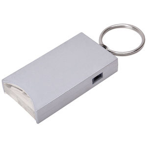 Брелок "And" с подсветкой; серебристый, 2,8х5,2х0,9 см, пластик