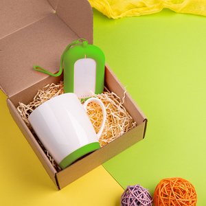 Набор подарочный MATISSE`TEAS: кружка, зарядное устройство, коробка, стружка, светло-зеленый
