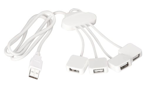 USB-разветвитель Cloud, белый