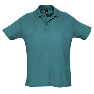 Рубашка поло мужская SUMMER II, лазурный, XS, 100% хлопок, 170 г/м2