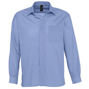 Рубашка"Baltimore", васильковый, 65% полиэстер, 35% хлопок, 105г/м2