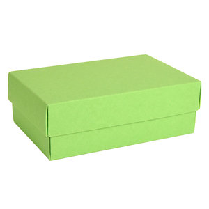 Коробка картонная, "COLOR" 11,5*6*17 см; зеленое яблоко