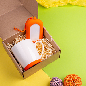 Набор подарочный MATISSE`TEAS: кружка, зарядное устройство, коробка, стружка, оранжевый