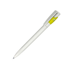 Ручка шариковая KIKI EcoLine SAFE TOUCH, желтый, пластик