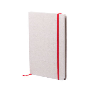 Блокнот для записей TELMAK, красный, хлопок, 14 x 21 x 1.5 cm