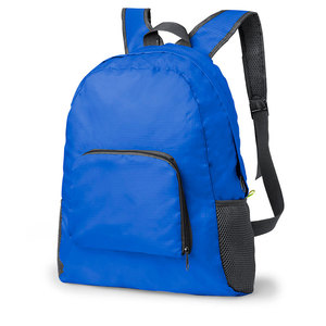 Рюкзак складной MENDY, синий, 43х32х12 см, 100% полиэстер 