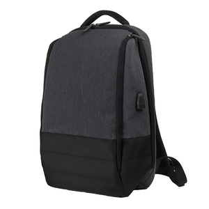 Рюкзак "Gran", темно-серый/черный, 47х28х17 см, полиэстер