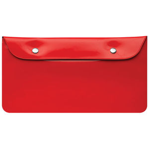 Бумажник дорожный  "HAPPY TRAVEL", красный, 23.5*12.5 см, ПВХ, шелкография