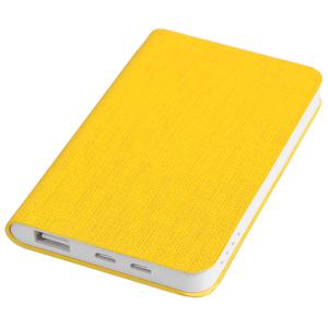 Универсальное зарядное устройство "Provence" (4000mAh),желтый, 7,5х12,1х1,1см, искусственная кожа,пл