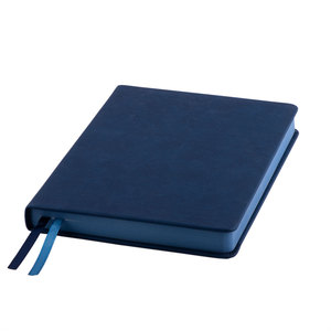 Ежедневник датированный Softie, А5, темно-синий, кремовый блок, темно-синий обрез