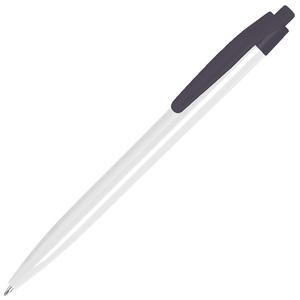 N8, ручка шариковая, белый/черный, пластик