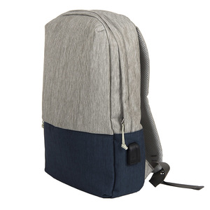 Рюкзак "Beam", серый/синий, 44х30х10 см, полиамид