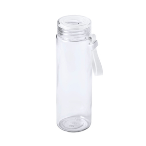 Бутылка для воды HELUX, 420 мл, стекло, прозрачный, белый