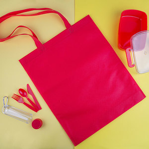 Набор подарочный FIRSTAID: сумка, ланчбокс, набор столовых приборов, красный