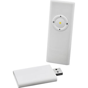 Комплект беспроводной для презентаций с лазерной указкой (радиус действия до 15 метров); 15,5х8,5х2,8 см; пластик