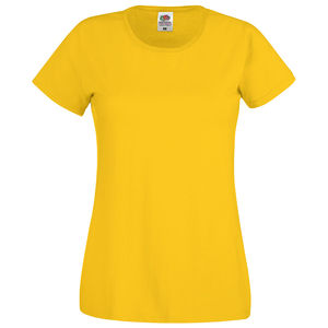 Футболка женская "Original T", желтый, 100% хлопок, 145 г/м2
